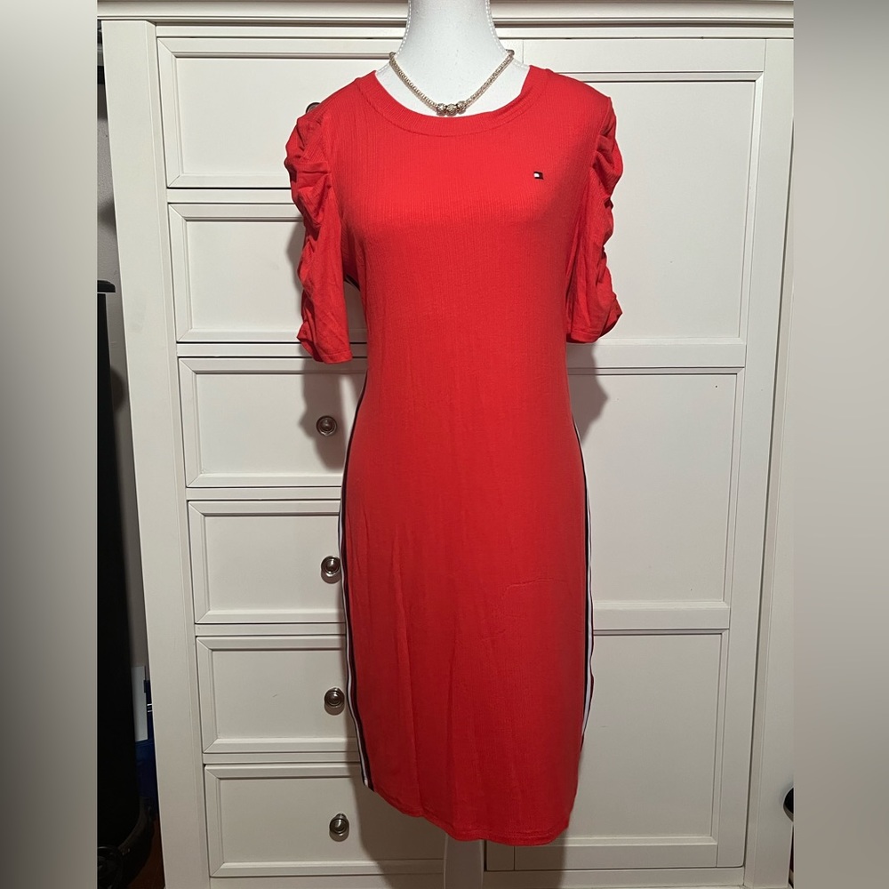Tommy Hilfiger Casual coral/orange dress. NWT. Size M